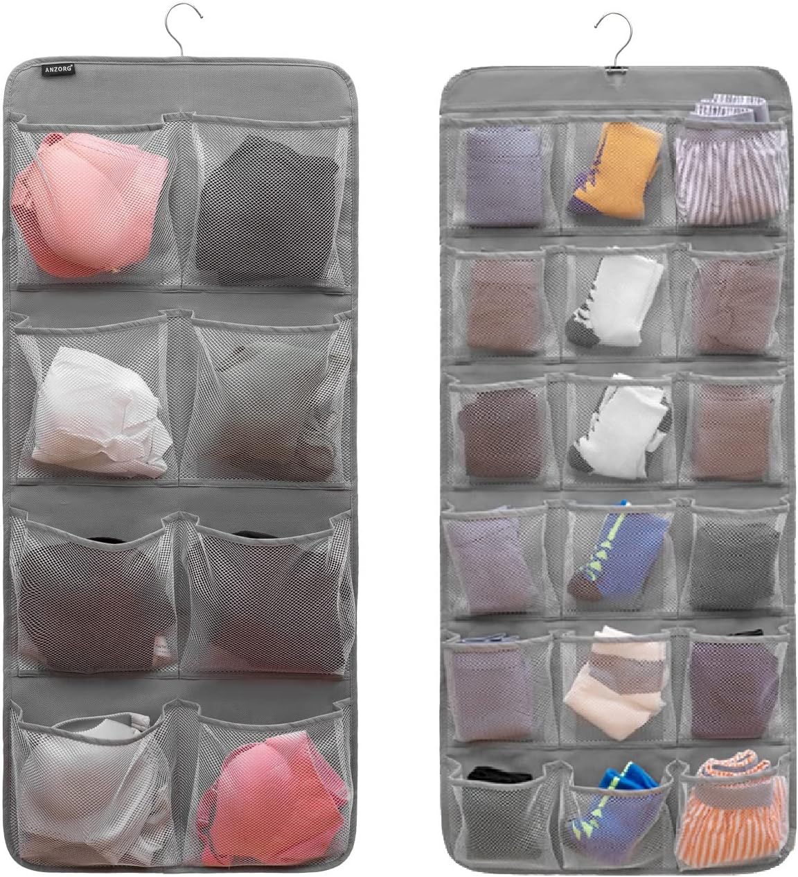 Closet Organizer Baby - Dubbelzijdige hangende kastorganizer voor sokken, ondergoed,