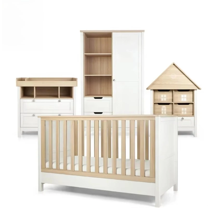 Baby Nursery Dresser Changing Table - Babykamer commode fabriek houten commode slaapkamermeubilair