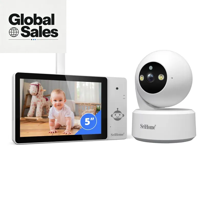 Baby Nursery Camera - 5-inch HD touchscreen babyfoon met 8MP