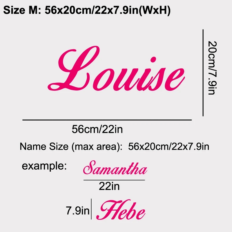 Baby Nursery Labels - UW TEKST Vinyloverdrukplaatjesticker AANGEPASTE NAAM Gepersonaliseerde