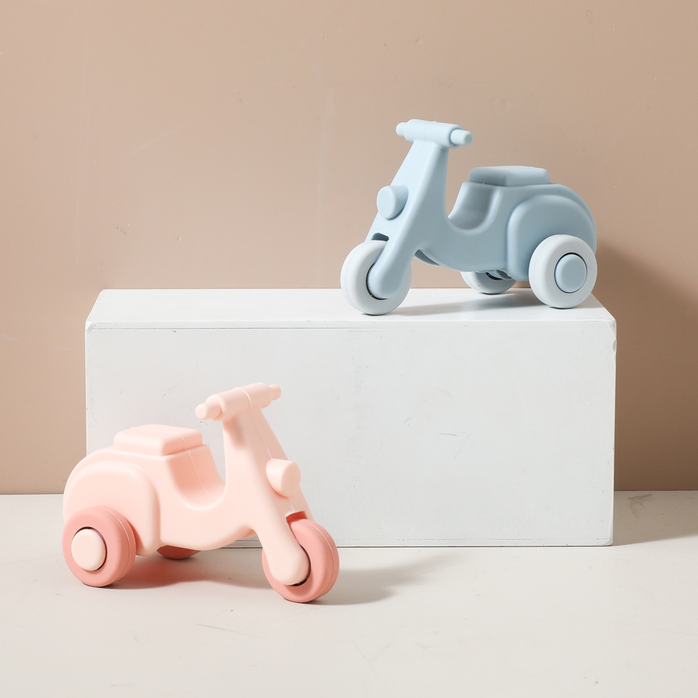 Baby Nursery Things - Babyspeelgoed Montessori siliconen elektrische motorfiets 0