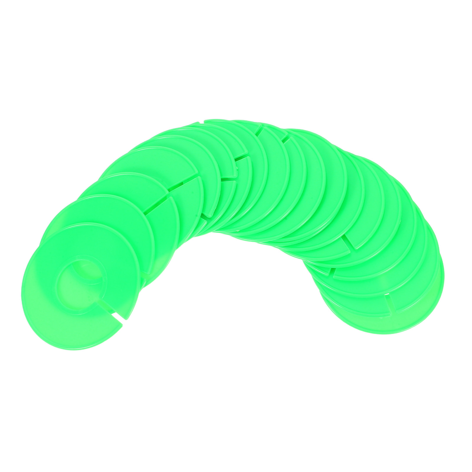 Closet Organizer Baby - 20 stuks kastorganisator, groene plastic ronde