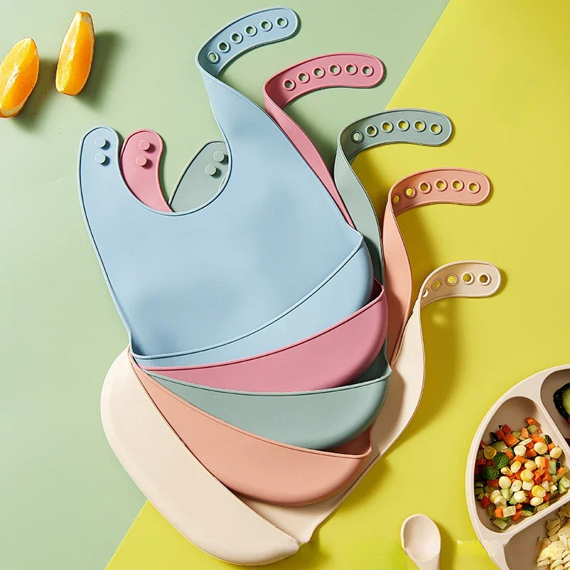 Baby Nursery Things - 1-4 Stuks Baby Slabbetje Verstelbare Waterdichte