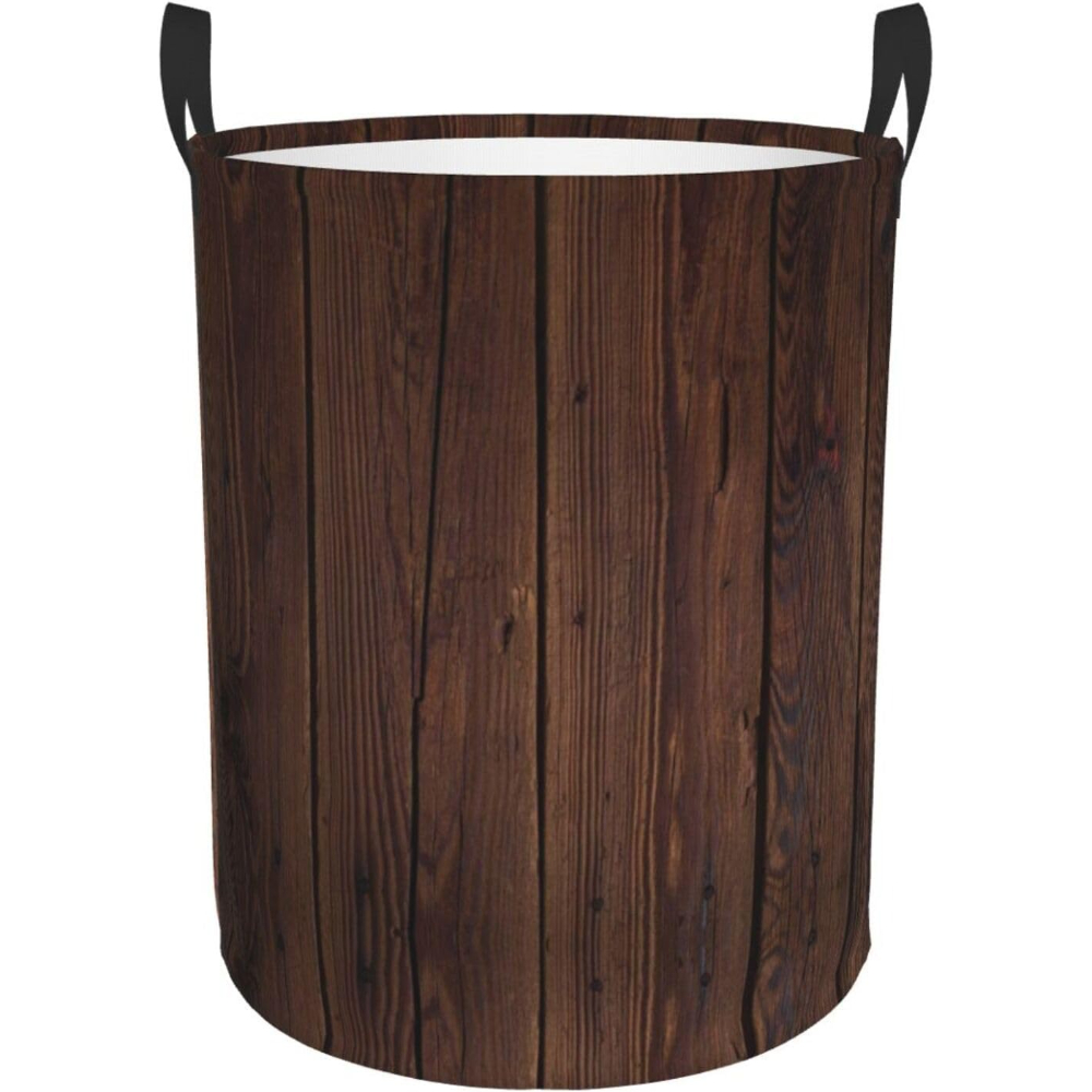 Laundry Hamper Nursery - Vintage houten opvouwbare wasmand organisator, stoffen