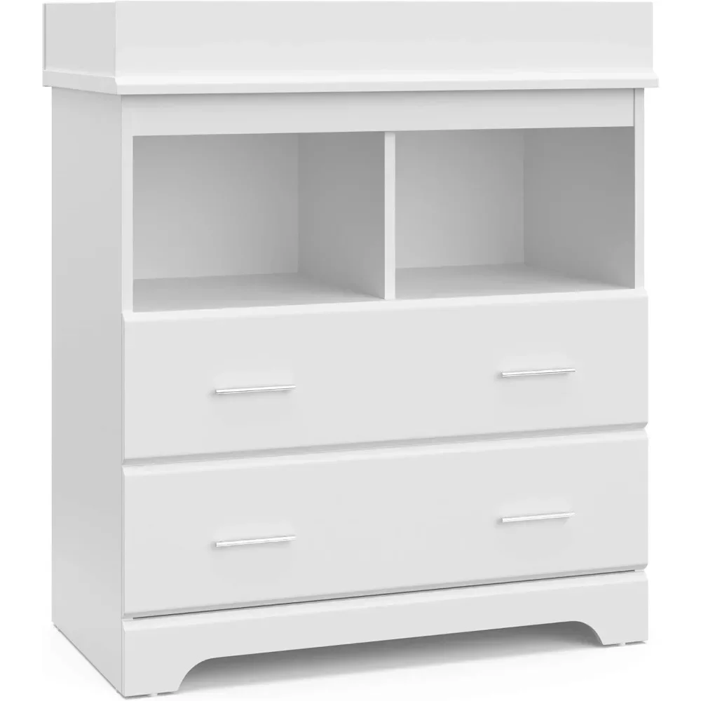 Changing Table Topper - Commode met 2 lades (wit) –