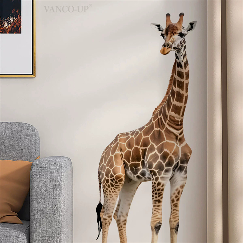Baby Nursery Labels - Grote Safari Dieren Giraffe Sticker Voor