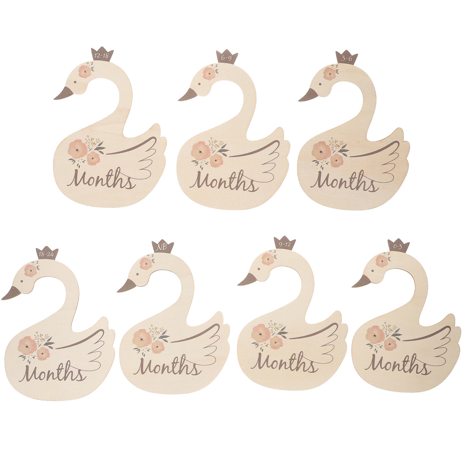 7 stuks zwanen babykleding maa - Closet Organizer Baby recensie en prijs