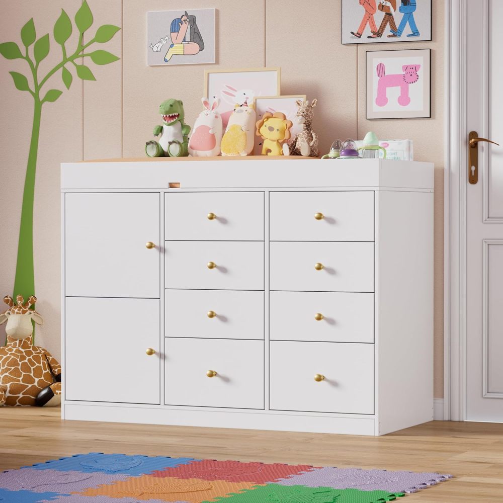 Baby Classic commode met 8 lad - Baby Nursery Dresser Changing Table recensie en prijs