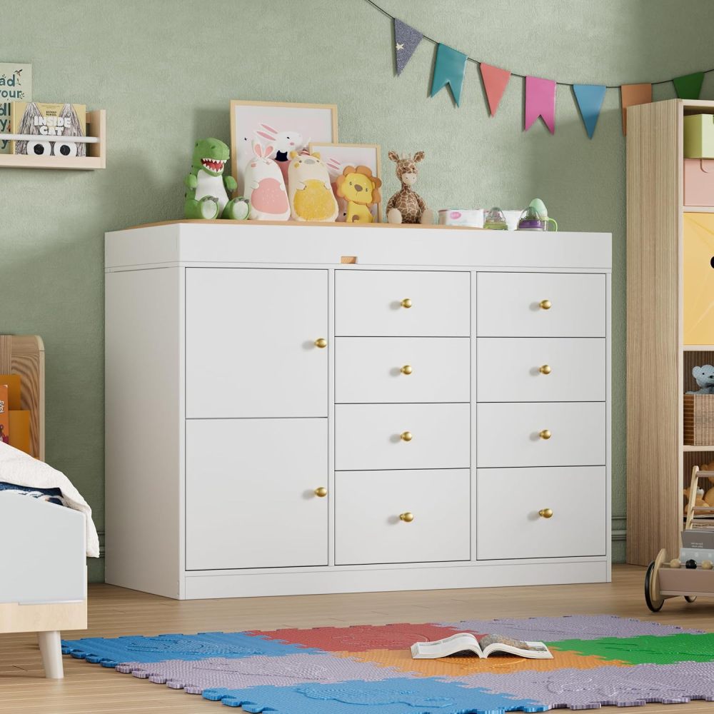 Baby Classic commode met 8 lad - Baby Nursery Dresser Changing Table recensie en prijs