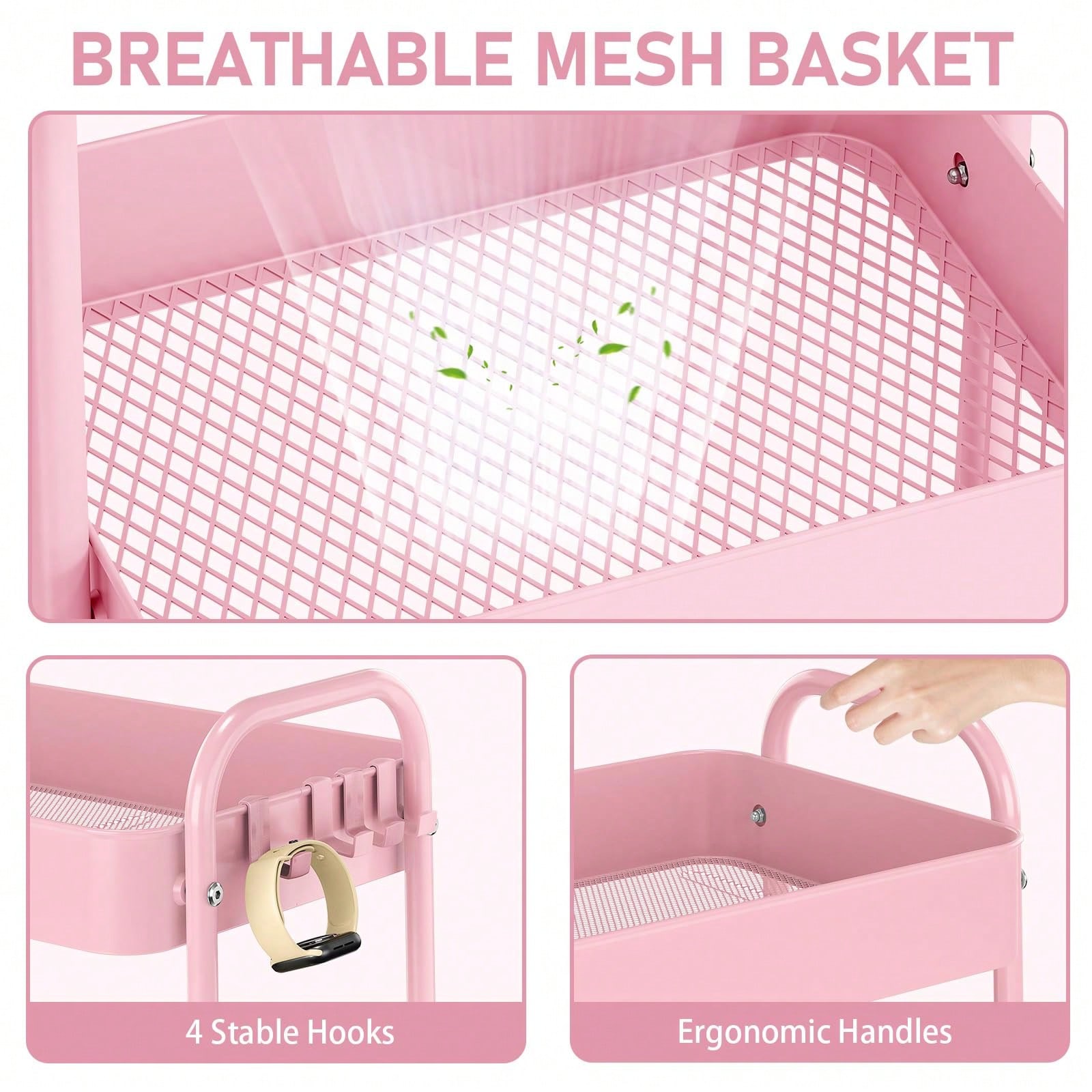3-laags metalen rolwagen met w - Baby Nursery Modern recensie en prijs