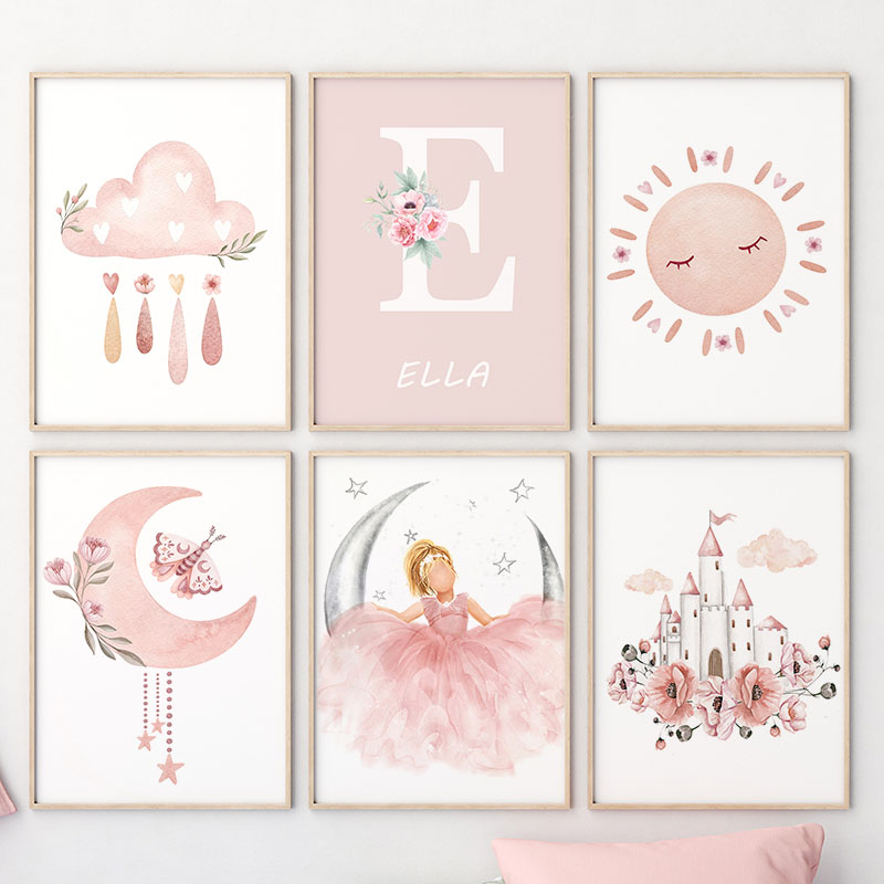 Roze Engel Meisje Zon Maan Wol - Baby Nursery Modern recensie en prijs