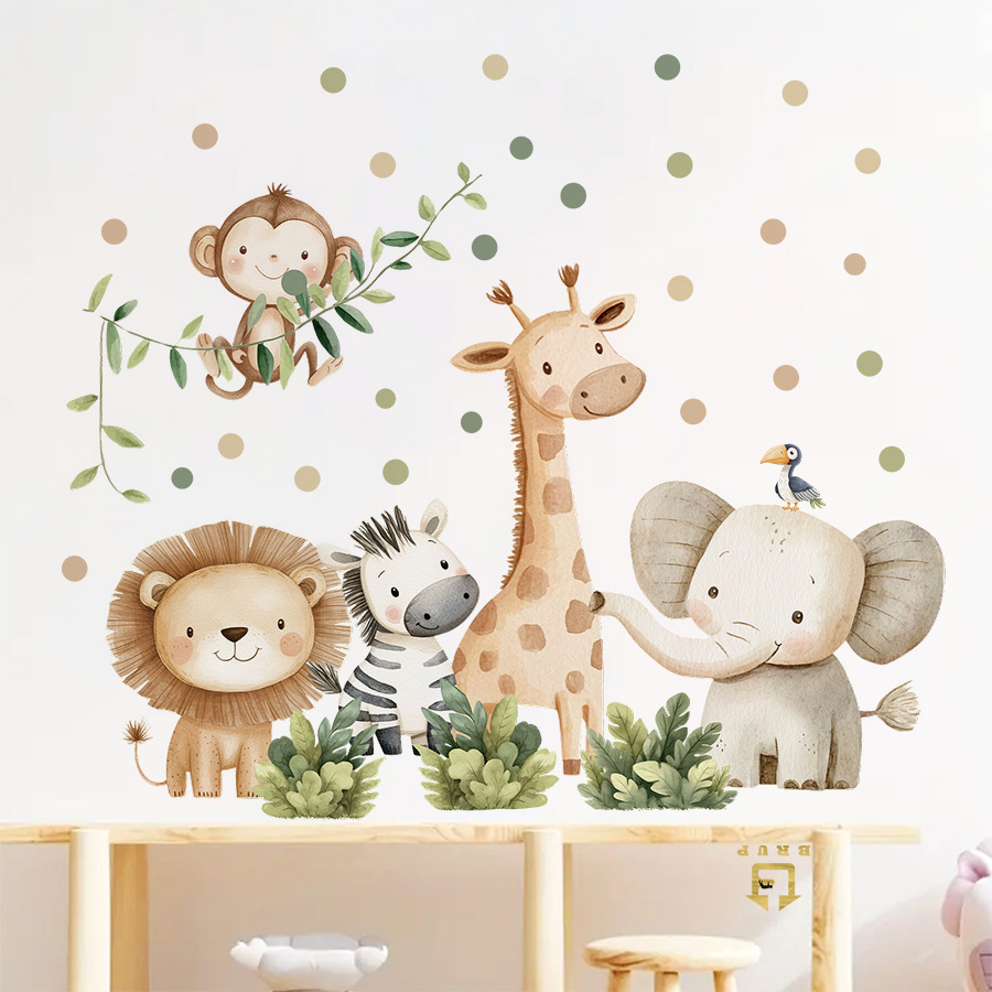 Boho bosdieren muurstickers vo - Baby Nursery Labels recensie en prijs
