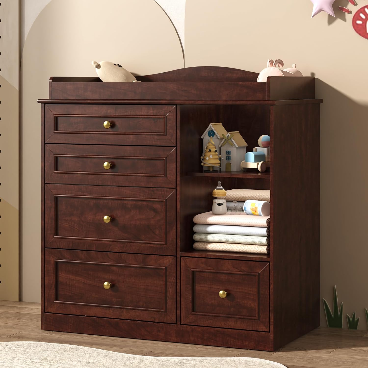 Verzorgingskastje voor babykam - Baby Nursery Dresser Changing Table recensie en prijs