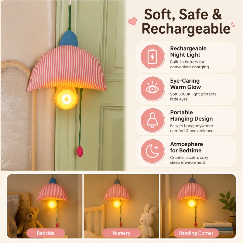 Oplaadbaar hangend nachtlampje - Baby Nursery Lampshade recensie en prijs
