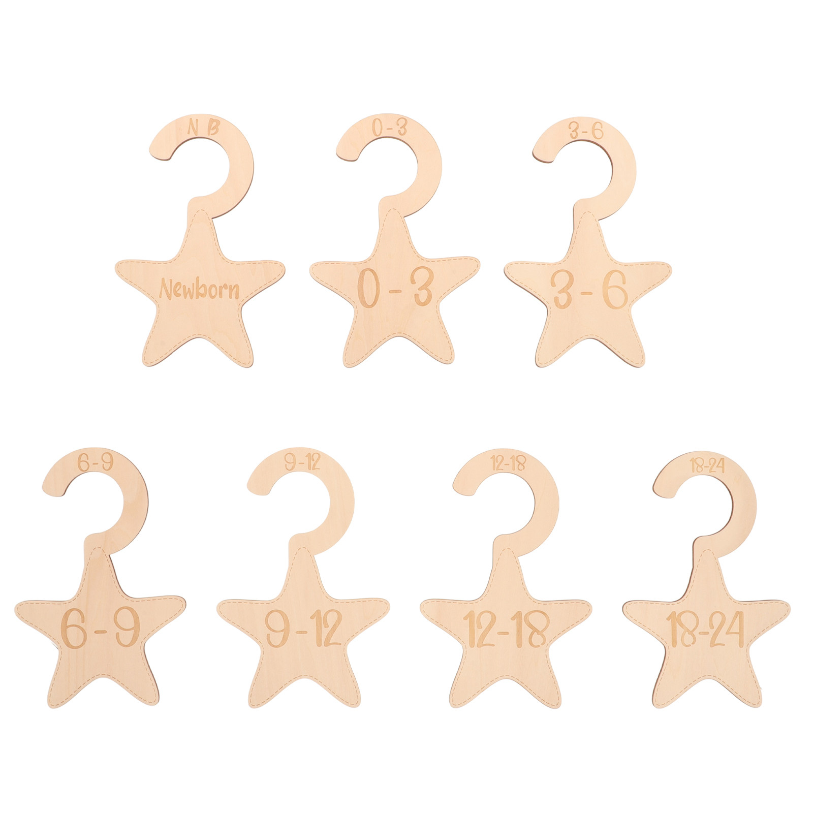 7-delige houten kastverdeler s - Closet Organizer Baby recensie en prijs