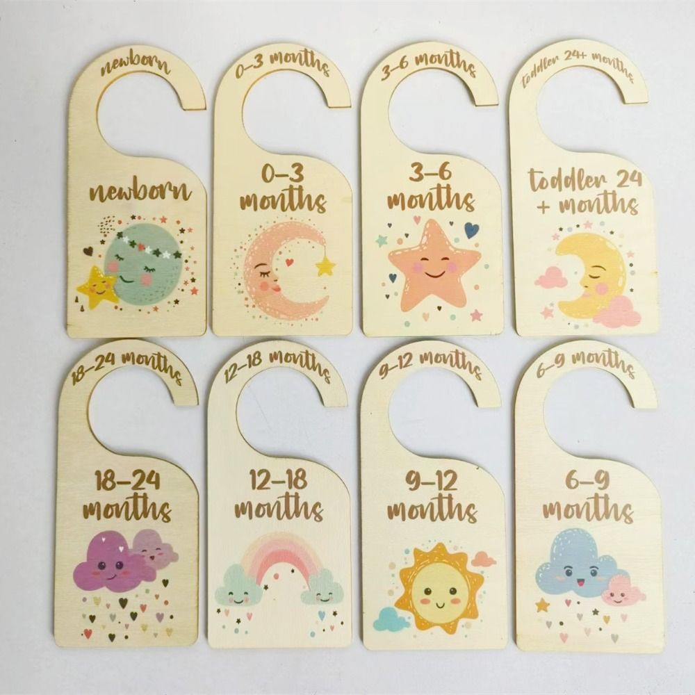 7/8 Stuks Houten Babykastverde - Baby Nursery Labels recensie en prijs