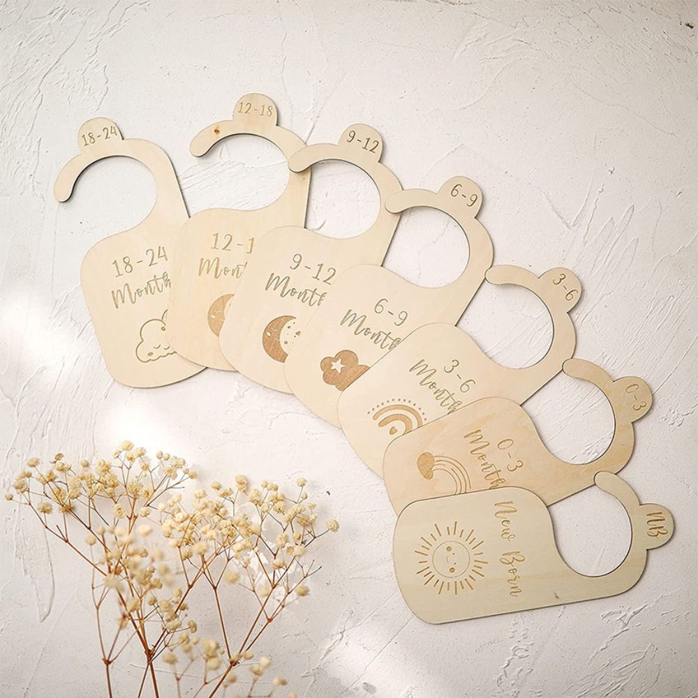 7/8 Stuks Houten Babykastverde - Baby Nursery Labels recensie en prijs