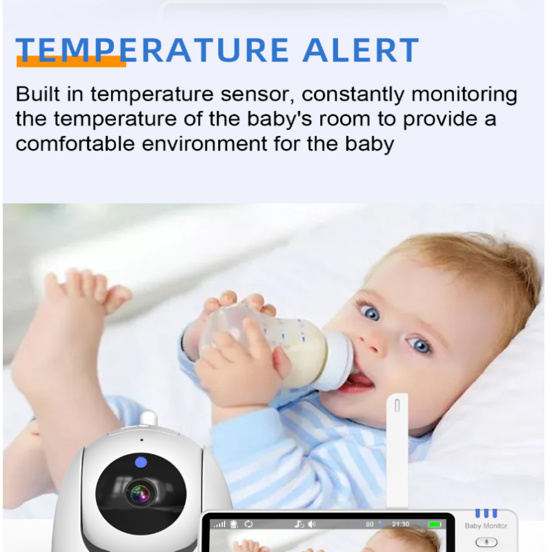 Babyfoon 5 Inch Video Baby Mon - Baby Nursery Camera recensie en prijs