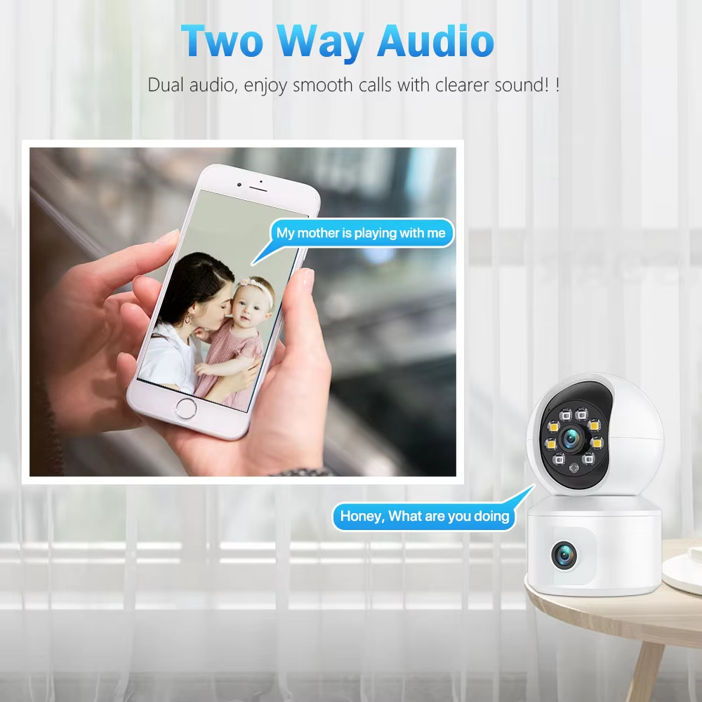 6MP ICSEE WiFi IP-camera Dubbe - Baby Nursery Camera recensie en prijs