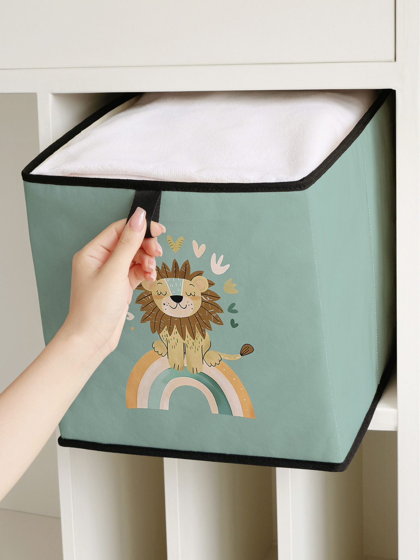 Schattige leeuw regenboogprint - Closet Organizer Baby recensie en prijs