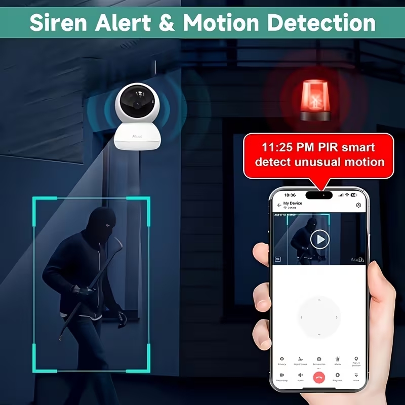 Slimme WiFi-beveiligingscamera - Baby Nursery Camera recensie en prijs