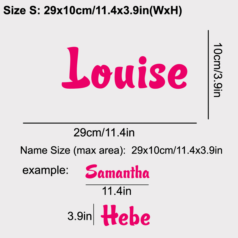 Gepersonaliseerde naam vinyl s - Baby Nursery Labels recensie en prijs