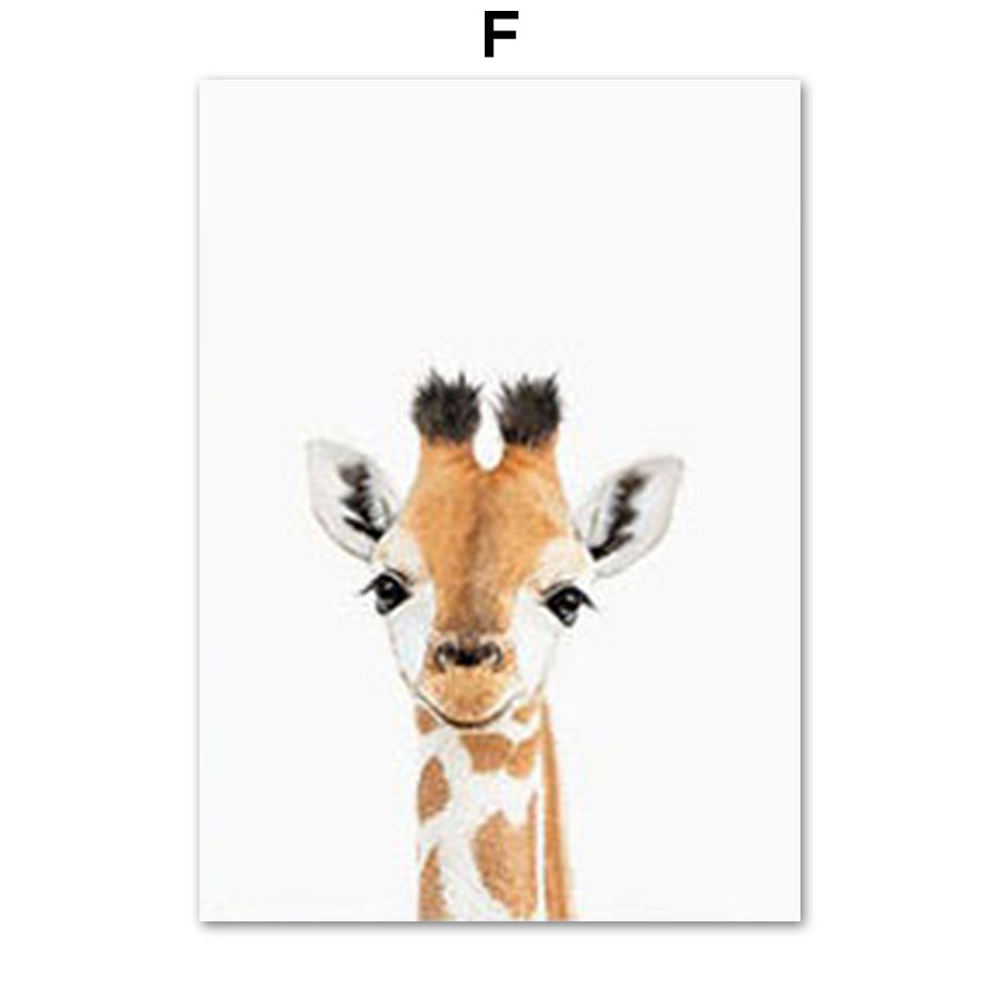 1 stuk frameloos canvas schild - Baby Zoo Nursery recensie en prijs