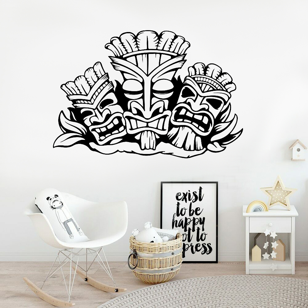 Hawaiian Totem Muursticker Alo - Baby Nursery Labels recensie en prijs