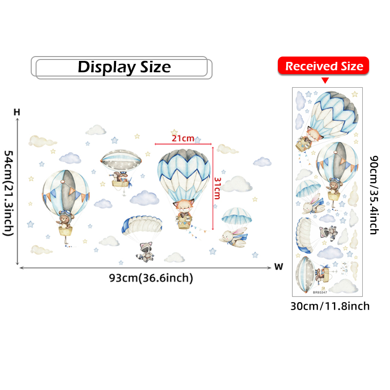 Cartoon Schattige Dieren Lucht - Baby Nursery Things recensie en prijs