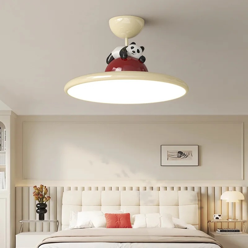 Cartoon crème stijl Panda LED- - Baby Nursery Ceiling Light recensie en prijs