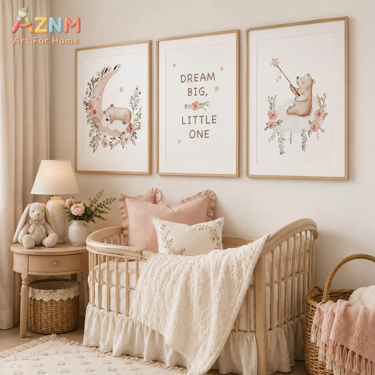 AZNM kinderkamer bloemenmuurku - Baby Boy Nursery Quotes recensie en prijs
