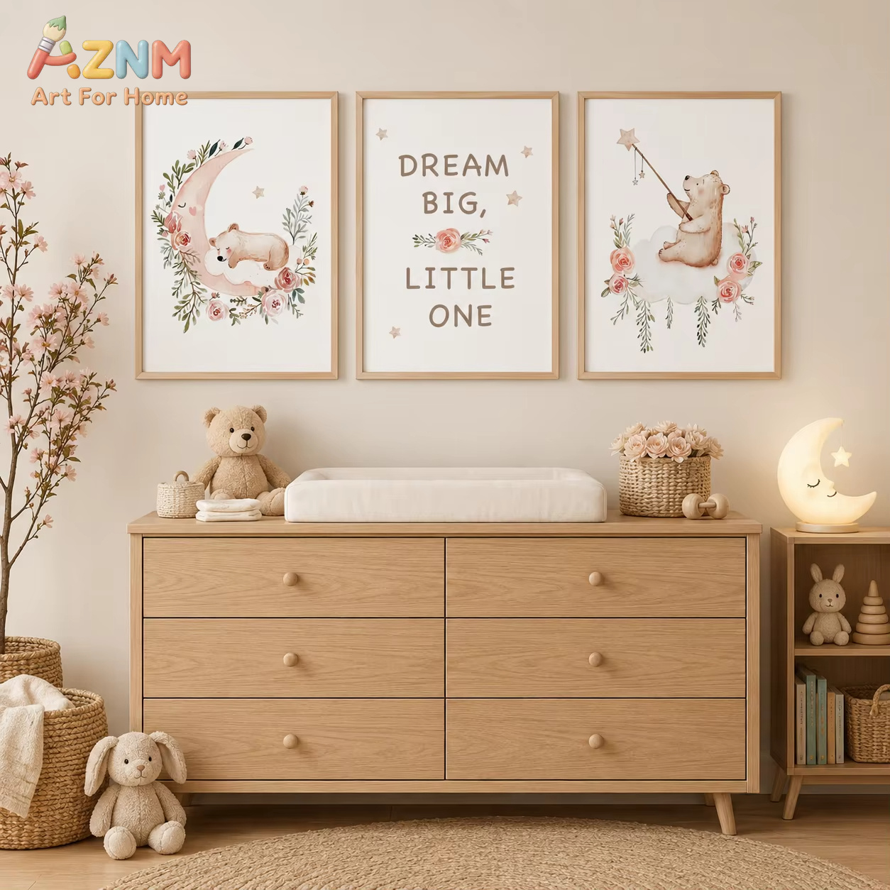 AZNM kinderkamer bloemenmuurku - Baby Boy Nursery Quotes recensie en prijs