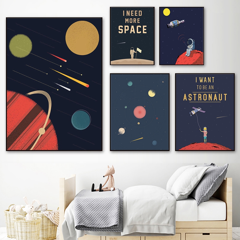 Ruimte Thema Nursery Wall Art  - Baby Boy Nursery Quotes recensie en prijs
