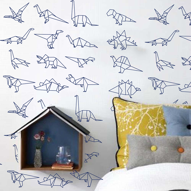 Leuke origami dinosaurussen di - Baby Zoo Nursery recensie en prijs