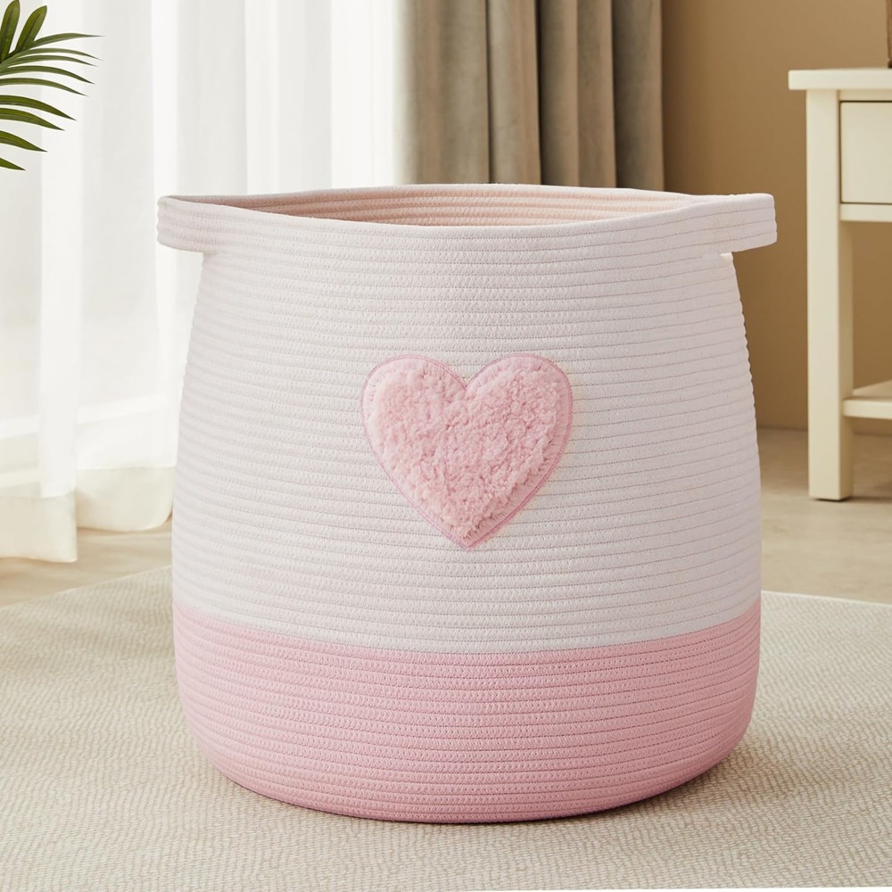 Roze wasmand mand voor kindere - Laundry Hamper Nursery recensie en prijs