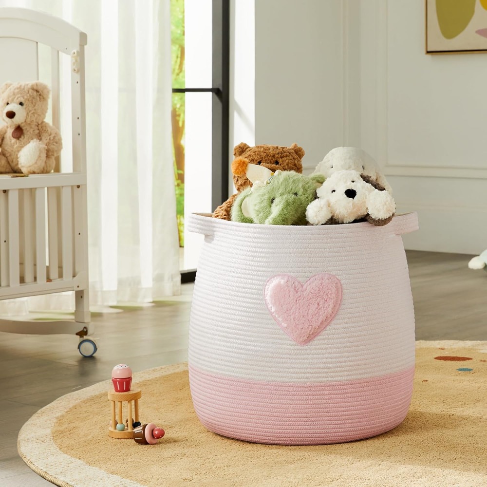 Roze wasmand mand voor kindere - Laundry Hamper Nursery recensie en prijs