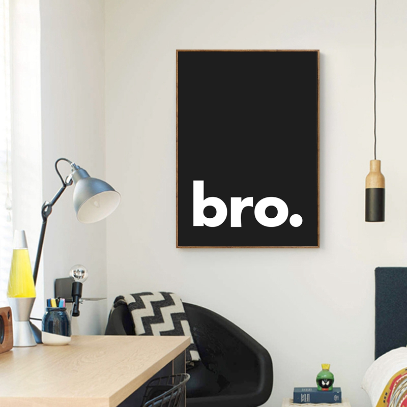 Bro. Print Minimalistische Typ - Baby Boy Nursery Quotes recensie en prijs