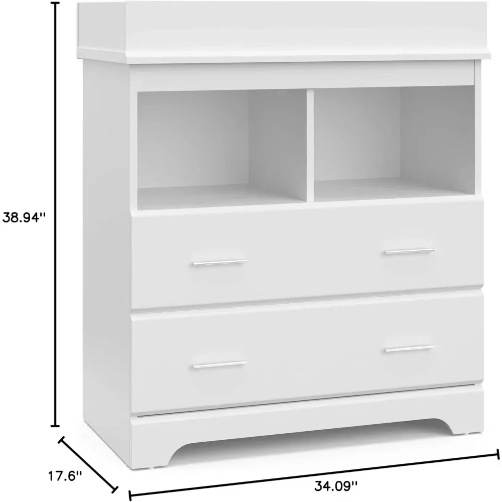 Commode met 2 lades (wit) – vo - Changing Table Topper recensie en prijs