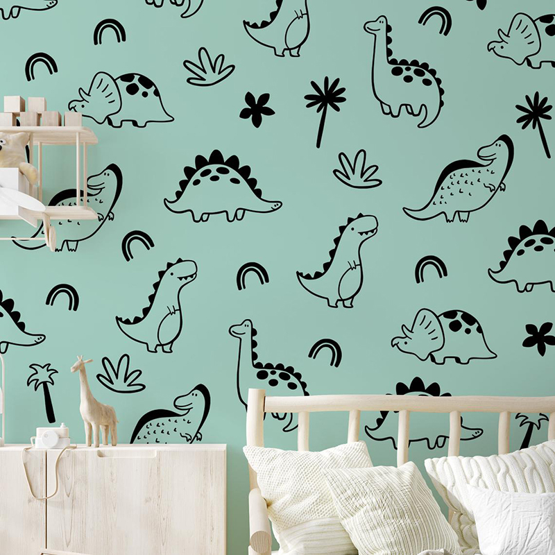 Geometrische dinosaurus boom r - Baby Nursery Labels recensie en prijs