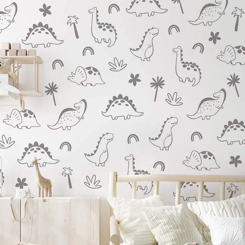 Geometrische dinosaurus boom r - Baby Nursery Labels recensie en prijs