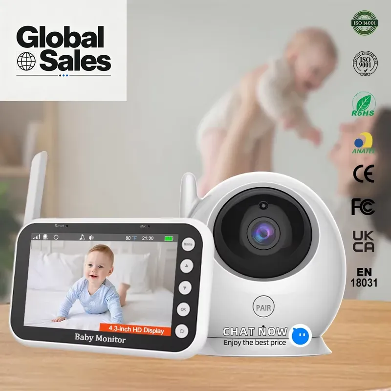 4,3 inch babyfoon met externe  - Baby Nursery Camera recensie en prijs