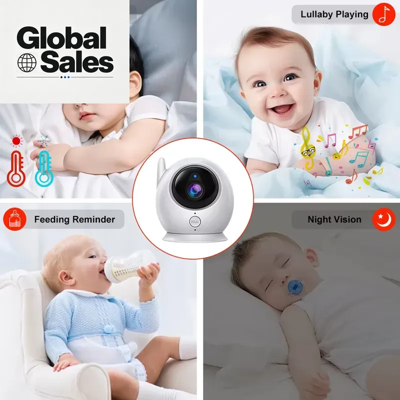 4,3 inch babyfoon met externe  - Baby Nursery Camera recensie en prijs
