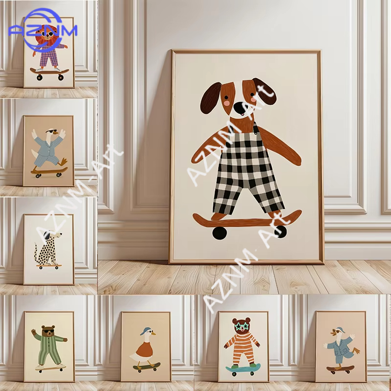 1PC Grappige Dieren Skateboard - Baby Nursery Things recensie en prijs