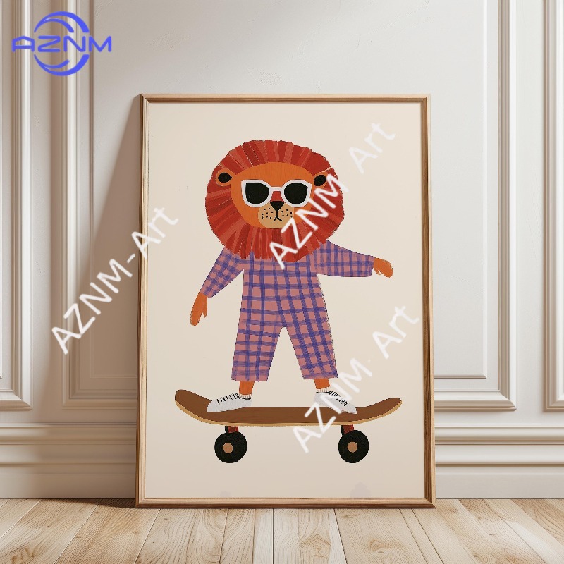 1PC Grappige Dieren Skateboard - Baby Nursery Things recensie en prijs