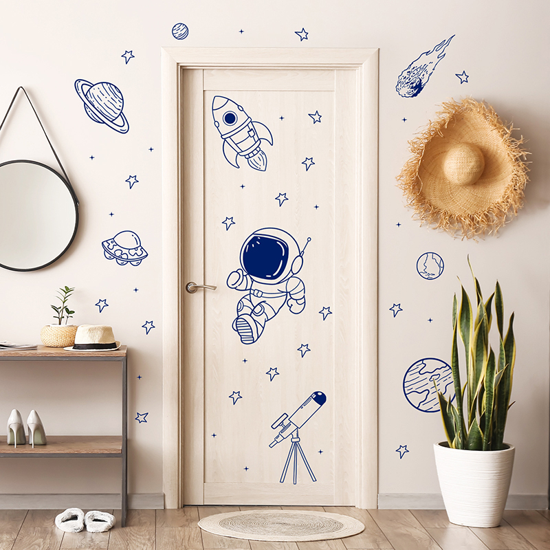 Cartoon Universe Astronaut Pla - Baby Nursery Labels recensie en prijs