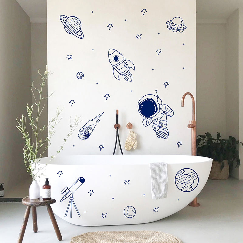 Cartoon Universe Astronaut Pla - Baby Nursery Labels recensie en prijs