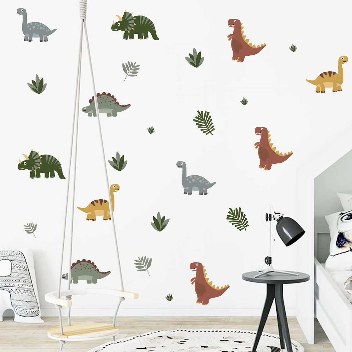 Cartoon schattige dinosaurus b - Baby Nursery Labels recensie en prijs