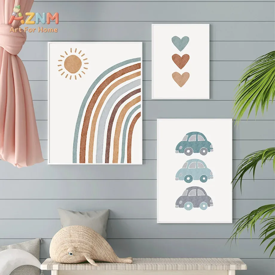 AZNM Neutrale Boho Rainbow Bea - Baby Boy Nursery Quotes recensie en prijs