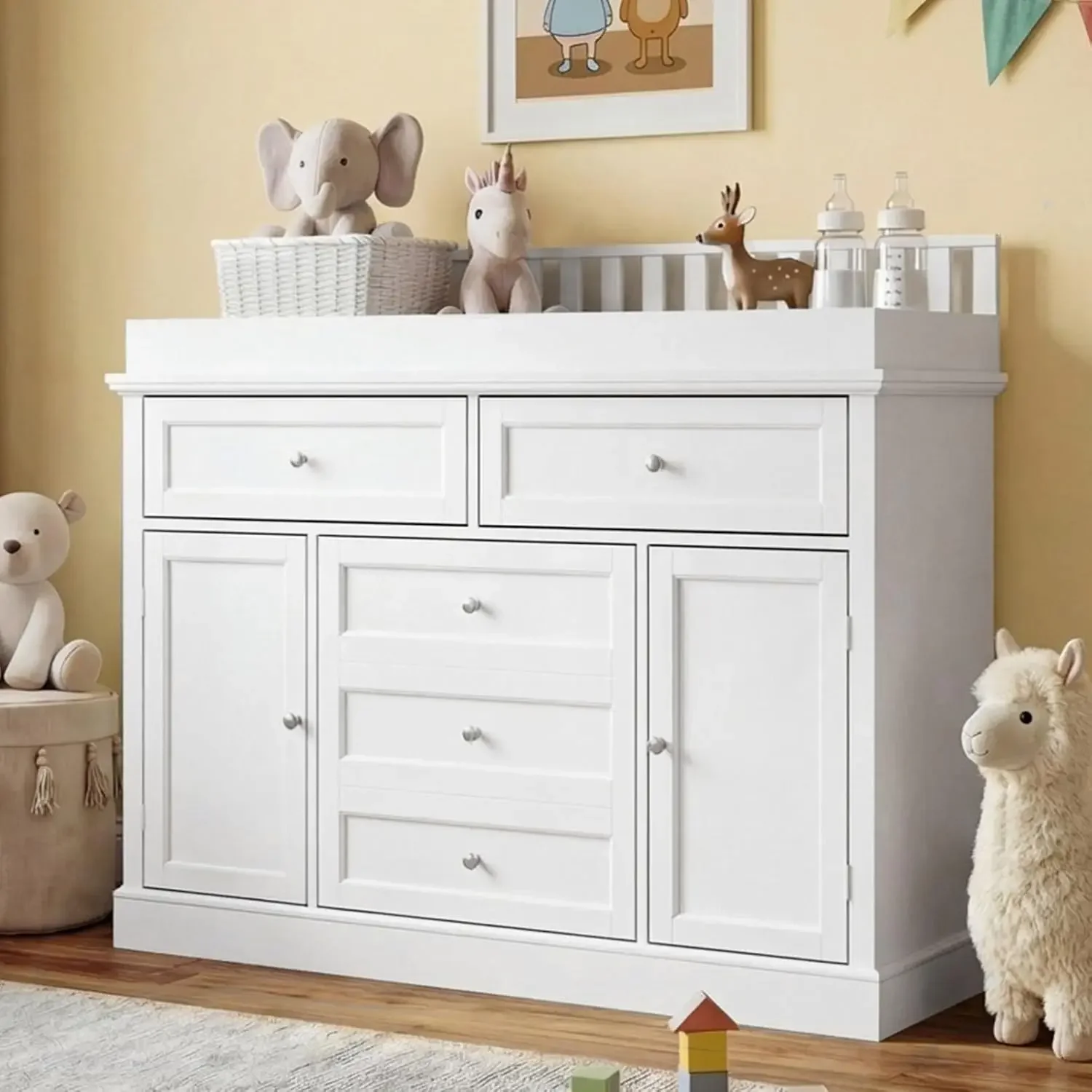 46 Baby commode met verschonin - Baby Nursery Dresser Changing Table recensie en prijs