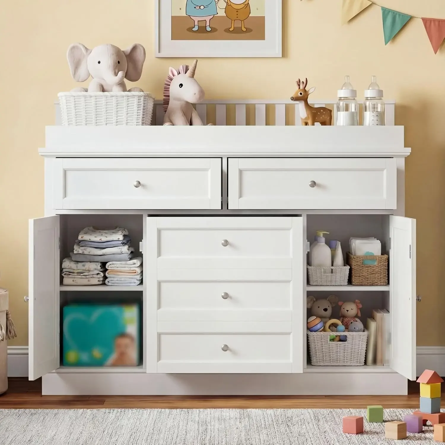46 Baby commode met verschonin - Baby Nursery Dresser Changing Table recensie en prijs